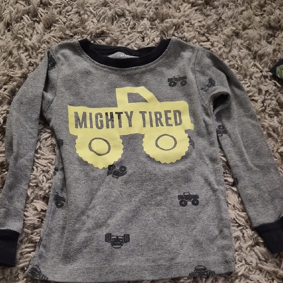2 Sets- Carter's Gray and Black Truck Pajama Set - Picture 8 of 8